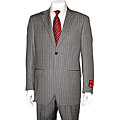 Mantoni Men's Light Grey Two-button Wool Suit