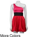 Necessary Objects Junior's One-shoulder Dress