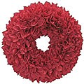 Grand Red Flower Petal Wreath
