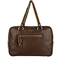 Prada Cervo Brown Bowler Bag