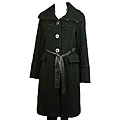 Laura Black Women's Cashmere Blend Full-length Coat