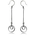 Stainless Steel Circle Drop Earrings