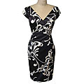 Maggy London Women's Printed Stretch Satin Dress
