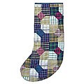 Hand-quilted Bow Tie Stockings (Set of 2)