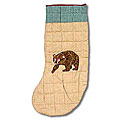 Hand-quilted Bear/ Camping Stockings (Set of 2)