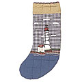 Hand-quilted 'Lighthouse by Bay' Christmas Stockings (Set of 2)