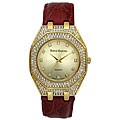 Steve Harvey Men's Gold Paved Crystal Watch