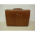 Abbyson Light Brown Leather Briefcase (Case of 5)