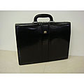 Abbyson Black Leather Briefcase (Case of 5)