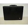 Abbyson Black Textured Leather Briefcase (Case of 5)