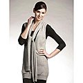Lusso Women's Cashmere Scarf Sweater Vest Set