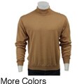 Visitor Men's Merino Wool Blend Mock Turtleneck Sweater