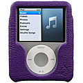Uniea U-Suit Purple Leather Case for iPod Nano 3rd Gen