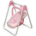 Badger Basket Co. Pink/ White Doll Swing/ Carrier