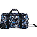 J World Blue Digital Carry-on Rolling Duffel