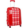 J World Red Plaid 21-inch Expandable Carry-on Bag