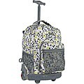 J World 18-inch Garden White Rolling Backpack