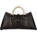Versace 'Vitello' Black Bag