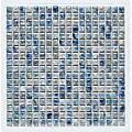 SomerTile Samoan Neptune Blue Glazed Tile Sheets (Case of 10)