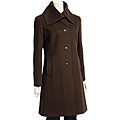 Larry Levine Women' Classic Wool Walker Coat