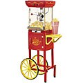 Vintage Collection Old Fashioned Movie Time Red Popcorn Cart