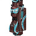 Tour Edge Geomax Deluxe Moda Chocolate Blue Golf Cart Bag