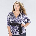 Kiyonna Clothing Women's Plus Size Fierce Leopard Top
