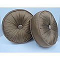 Jessica McClintock 12-inch Round Button Pillow (Set of 2)