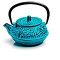 Rosseto Cast Iron 10-ounce Turquoise Teapots (Pack of 6)