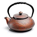Rosseto Cast Iron 18.6-ounce Gold Grey Teapots (Pack of 6)
