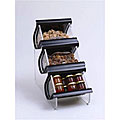 EZ-Organizer Black Condiment Display