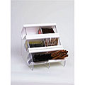 EZ-Organizer White Double Condiment Display