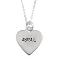 Elsa M Sterling Silver 'Abigail' Name Necklace