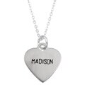 Elsa M Sterling Silver 'Madison' Name Necklace