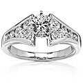 14k White Gold 1ct TDW Round Diamond Engagement Ring (HI, I1-I2)