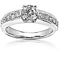 14k White Gold 3/4ct TDW Round Diamond Engagement Ring (H-I, I1-I2)
