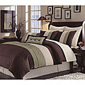 Handcrafted Pintuck 8-piece Faux Silk Comforter Set