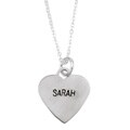 Elsa M Sterling Silver 'Sarah' Name Necklace