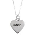 Elsa M Sterling Silver 'Natalie' Name Necklace
