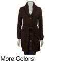 Carducci Women's Shawl Collar Button-down Sweater