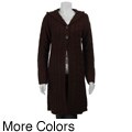 Carducci Women's Hooed Sweater Coat