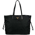 Prada Tessuto and Saffiano Black Tote