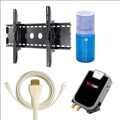Wire Logic Kit with TV Mounting Bracket/ HDMI Cable/ CleanScreen and Power Surge Protector
