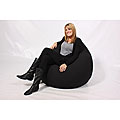 Mia Jumbo Bean Bag Lounge Chair Black