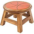 Handmade Acacia Wood Kid's Basketball Sitting Stool (Thailand)