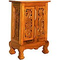Handmade Wood 'Chinese Dragon' Nightstand (Thailand)