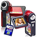 SVP HDDV2200 5MP 2-inch LCD Red Digital Camcorder w/ 8GB Card