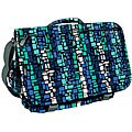 J World Blue Squares Laptop Messenger Bag