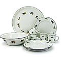 Fishing Fly 10-piece Enamelware Dining Set