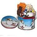 Popcorn Factory Sporting Snowmen Gourmet Food Fun Pail